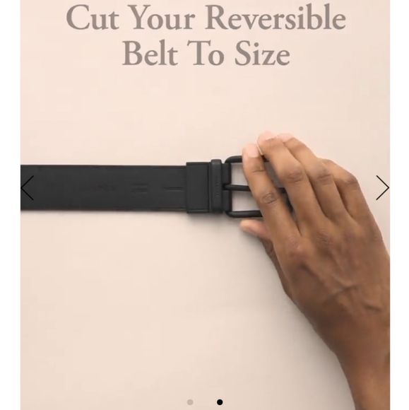 NWT Coach Reversible Adjustable Leather Belt - Picture 2 of 3